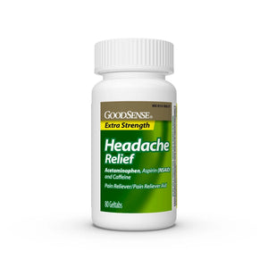 GoodSense Extra Strength Headache Relief Geltabs, Acetaminophen, Aspirin (NSAID) and Caffeine, 80 Count GoodSenseBuy Supplements Australia