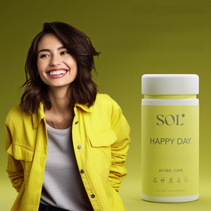 Sol Nutrition Happy Day Supplement: Combining The Natural Herbal Properties of Collective Happiness Bark, Astragalus, and Gingko Biloba to Support a Healthy Lifestyle - 60 Easy to Swallow Capsules Sol NutritionBuy Supplements Australia