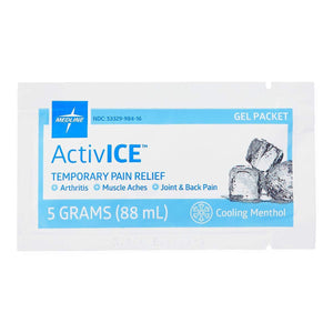Medline ActivICE Topical Pain Reliever Gel, Great for Arthritis, Muscle Aches and Back Injuries, 5 grams - 100 Packs MedlineBuy Supplements Australia
