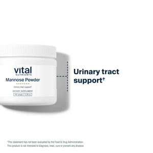 Vital Nutrients Mannose Powder 50g - Vegan D-Mannose Supplement for Urinary Tract and Bladder Support - Gluten, Dairy, Soy Free - Non-GMO - 25 Servings Vital NutrientsBuy Supplements Australia