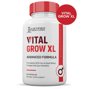 (2 Pack) Vital Grow XL Pills 1484MG Advanced Formula Proprietary Blend for Men 60 Capsules Justified Laboratories buy supplements Au