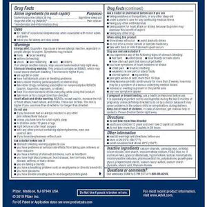 Advil PM Pain Reliever and Nighttime Sleep Aid, Pain Medicine with Ibuprofen for Pain Relief and Diphenhydramine Citrate for a Sleep Aid - 50x2 Coated Caplets