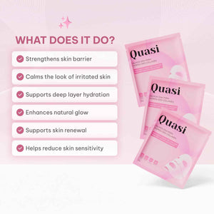 Quasi Salmon PDRN Collagen Mask - Korean Skin care Gel Face Mask for Hydration, Firming & Smoothing Skincare, Collagen Boost & Pore Care - 4 Masks, Non-Irritating, Natural Ingredients