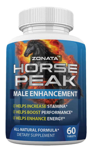 Zonata Horse Peak Dietary Supplements for Men - Horse Peak Supplement Naturally Enhance Performance, Endurance, and Energy Levels* - Horse Peak Pills - 60 Count
