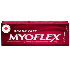 Myoflex Pain Relief Rub - Odourless - Provides Deep Penetrating Relief of Muscle Soreness & Joint Pain - Menthol Free - Stain Free - Non-Greasy - Great for Ages 2+ - 100 Grams (Extra Strength)
