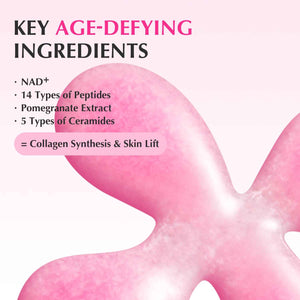 EQQUALBERRY NAD+ Peptide Boosting Serum Double Pack | 14 Peptide Serum for Face, Neck & Body | Niacinamide 2% & Vegan Collagen for Anti-Aging, Firming&Lifting | Korean Skincare, 1.01 fl oz (Pack of 2)
