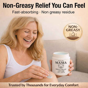 Mama Lotion - Neuropathy Nerve Relief Cream with Magnesium Chloride - Maximum Strength Comfort for Feet, Hands, Legs, Toes - Fast-Absorbing and Non-Greasy Formula for Food and Leg Comfort - 8 Oz