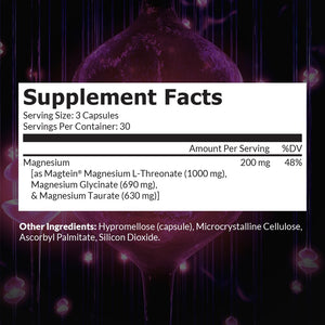 Intelligent Labs MagEnhance Magtein Magnesium Complex Supplement L-Threonate with Magnesium Glycinate and Taurate, 90 Capsules Intelligent Labs buy supplements Au