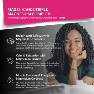 Intelligent Labs MagEnhance Magtein Magnesium Complex Supplement L-Threonate with Magnesium Glycinate and Taurate, 90 Capsules Intelligent Labs buy supplements Au
