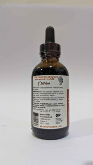 Strauss Naturals Kidney Support Drops - Herbal Kidney Support Supplement for Men and Women - Helps with Kidney Health and Urinary Tract Function - Vegan & Non-GMO - Spearmint Flavored - 100 ml Bottle