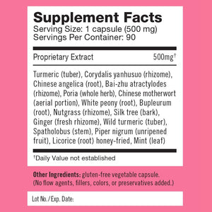 Herbalogic - Peacekeeper CX Herb Capsules - Reduces PMS Related Mood Swings - Reduces Cramps & Pain Associated with Monthly Periods - Contains Turmeric & Corydalis - 30 Cap Count HerbalogicBuy Supplements Australia