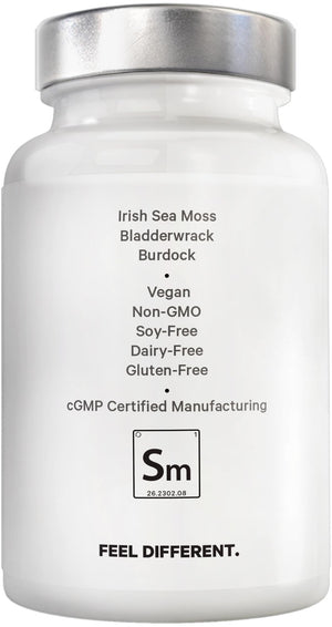 Amen Sea Moss Supplement - 1000mg Organic Irish Sea Moss, Bladderwrack, Burdock - Vitamin C, Aloe Vera, Black Pepper - Seaweed Superfood, Vitamins, Minerals, and Antioxidants - Non-GMO - 90 Capsules Amen buy supplements Au