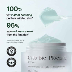 NATURAL DERMA PROJECT NDP Cica Cream - Gel Face Moisturizer for Sunburn Relief, lightweight Korean Moisturizer for Sensitive Skin, Centella Asiatica