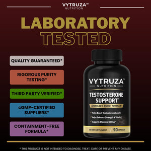 VYTRUZA Nutrition Advanced T-Boost Formula Test Support Capsules, Premium Ingredients, Energy, Strength Support Supplement for Men, 90 Capsules VYTRUZA buy supplements Au