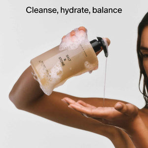 Salt & Stone Body Wash with Antioxidants for Deep Moisture - For Women & Men, Sulfate