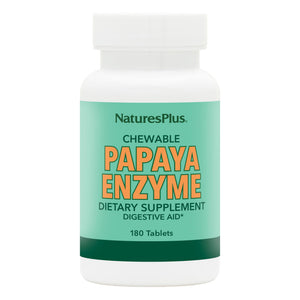 NaturesPlus Papaya Enzyme - 180 Chewable Tablets - Digestive Aid Supplement with Amylase & Protease - Helps Reduce Gas, Bloating, Stomach Upset & Discomfort - Vegan, Gluten Free - 180 Servings NaturesPlusBuy Supplements Australia