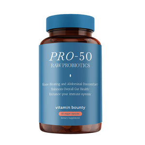 supplement productsVitamin Bounty Pro-50 - Probiotics for Women & Men - 50 Billion CFU - 13 Strains Probiotic + Prebiotic - Probiotics for Digestive Health - Delayed Release Capsules - 60 Count - JerryCherryUSA
