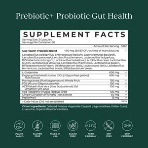 CYMBIOTIKA Probiotic + Prebiotic, 60 Billion CFU, 19 Strains for Gut