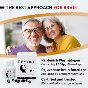 REMORY Plasmalogen Sea Squirt Supplement - Brain Health Supplement - 30 Days Supply REMORY buy supplements Au