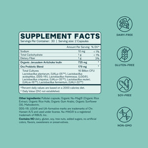 Ora Organic Probiotic for Women with L. crispatus, 6 Clinically Studied Lactobacillus Strains for Vaginal, pH & Urinary Tract Health