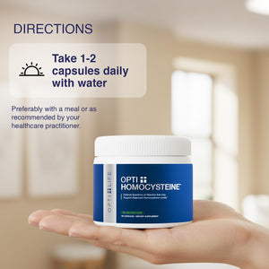 Opti + Homocysteine Capsules | Daily Brain and Heart Health Supplements* | Brain Supplement with Methylcobalamin & Methylfolate | 60 capsules/30 Servings Opti + Life buy supplements Au