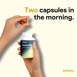 SEHATU Clarity Plus Cognitive Wellness Supplement | Packed with 10 Powerful Adaptogenic Mushrooms | Clear Brain Fog and Support Mental Clarity | 60 Count | 30 Day Supply SEHATUBuy Supplements Australia