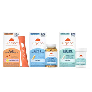 Uqora Complete Regimen with Flush, Defend & Promote - Urinary Tract Support with D-Mannose, Vitamin C, Green Tea Extract, Probiotics & More - Comprehensive Bladder Health Support* - 3-Part Bundle UqoraBuy Supplements Australia