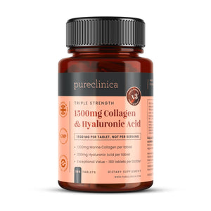 pureclinica 1500mg UltraColl Collagen (1200mg) and Hyaluronic Acid (300mg) x 180 Tablets - 6 Months Supply pureclinica buy supplements Au
