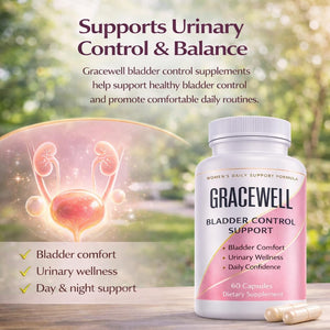 DXWXH Gracewell Bladder Wellness Supplement for Women & Men, Herbal Support with Asian Ginseng, Chinese Yam, Chinese Peony, Urinary Tract Health Formula, 60 Capsules (1) DXWXH buy supplements Au