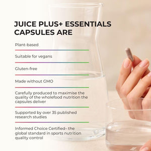 JuicePlus+ Fruit Blend: Plant-Based Whole Food Supplement with Apple, Peach, Cranberry, & More! - Vegan, Gluten-Free, Non-GMO, Kosher - Packed with Plant-Based Vitamins - 1 Bottle (60 Servings) Juice Plus+ buy supplements Au