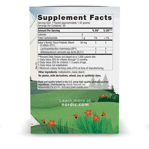 Nordic Naturals Baby’s Nordic Flora Probiotic Powder, Unflavored - 30 Packets - 4 Billion CFU - Digestive Health & Immune Support for Babies & Toddlers (6 Months to 3 Years) - 30 Servings Nordic NaturalsBuy Supplements Australia