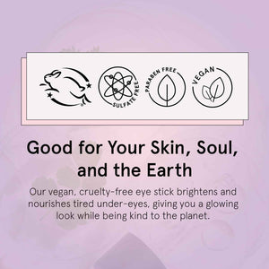 grace & stella Under Eye Brightener Balm Stick - Travel Size Toiletries - Retinol & Caffeine Eye Cream