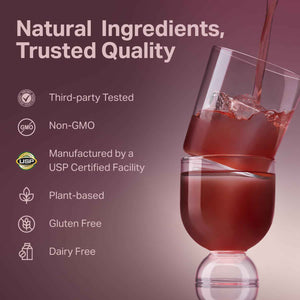 Proper, The Purples Nutrient-Dense Superfood Powder - Antioxidant Supplement and Cellular Support - Acai, Amla, Blueberry, Vitamin C, B Vitamins & More - Enhanced with Prebiotic Fiber & Probiotics