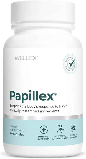 Dietary Supplement Tablets by Papillex - All Natural Immune Support - Immunity Defense - Best Immune System Booster - Organic 60 Capsules Bottle (Single Bottle)