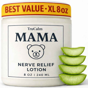 Mama Lotion - Neuropathy Nerve Relief Cream with Magnesium Chloride - Maximum Strength Comfort for Feet, Hands, Legs, Toes - Fast-Absorbing and Non-Greasy Formula for Food and Leg Comfort - 8 Oz