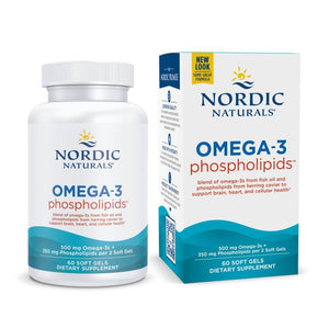 Nordic Naturals Omega-3 Phospholipids, Unflavored - 60 Soft Gels - 500 mg Omega-3 & 350 mg Phospholipids - Heart & Brain Health - Small, Easy-to-Swallow Soft Gels - Non-GMO - 30 Servings Nordic NaturalsBuy Supplements Australia