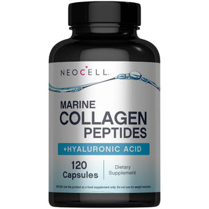 NeoCell Marine Collagen Peptides Capsules | 120 Pills | with Hyaluronic Acid | Plus Vitamin C | for Women and Men NeoCell buy supplements Au