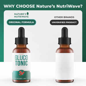 Nature’s NutriWave GlucoTonic – Liquid Formula with Chromium & Herbal Extracts – Natural Flavor – Non-GMO – 60ml, 2FL OZ, 60 Servings, 1 Month Supply Nature’s NutriWave buy supplements Au