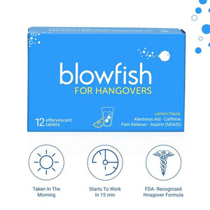 Blowfish for Hangovers - Fast Hangover Relief in 15 Minutes | FDA-Recognized Formulation | Headache Relief, Energy, and Hydration in One Step BlowfishBuy Supplements Australia