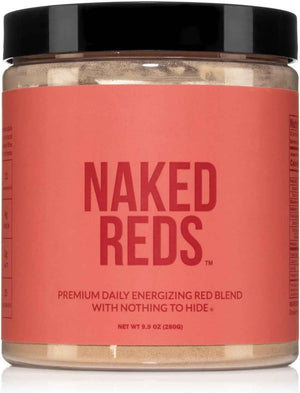 NAKED Reds Superfood Powder - Healthy, Energizing Polyphenol Fruit Powder Mix, No Fillers, No Additives, Vegan, Non-GMO, Gluten Free - 28 Servings