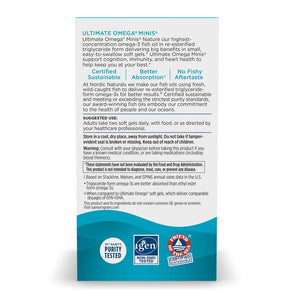 Nordic Naturals Ultimate Omega Minis, Strawberry Flavor - 60 Minis Soft Gels - 1120 mg Omega-3 - High-Potency Fish Oil Supplement - EPA & DHA - Promotes Brain & Heart Health - 30 Servings Nordic NaturalsBuy Supplements Australia
