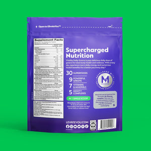 L'Evate You Vitality Daily Greens Powder (28 Servings) 30 Superfoods, 9 Greens - for a Cellular Energy Boost, Powered by M-Charge Complex for All Day Energy (Original) Steve Harvey's L'Evate You buy supplements Au