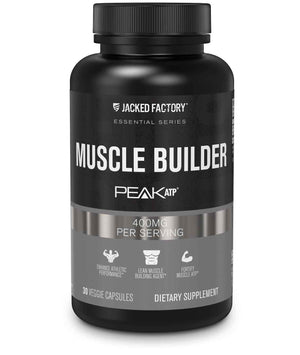 Jacked Factory Essentials Muscle Builder - ATP Muscle Builder for Men with Peak ATP to Support Muscle Gain, Enhance Athletic Performance, & Increase Strength - 30 Capsules Jacked FactoryBuy Supplements Australia