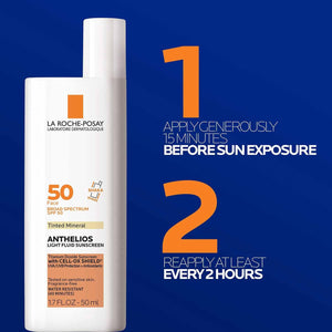 supplement productsLa Roche Posay Anthelios 50 Mineral Tinted Ultra Light Sunscreen Fluid 50ml/1.7oz (Pack of 2) - JerryCherryUSA