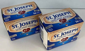 St. Joseph Pain Reliever, 81 mg, Enteric Coated Tablets, 36 ct. St. JosephBuy Supplements Australia