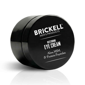 Brickell Men's Restoring Under Eye Cream for Men, Natural and Organic Anti Aging Eye Balm To Reduce Puffiness, Wrinkles, Dark Circles