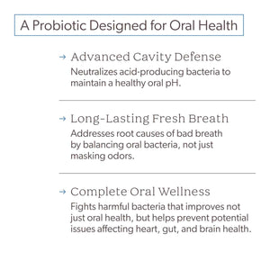 SuperTeeth Oral Probiotics for Mouth Bad Breath & Cavities, Oral Defense Dental Probiotic to Support Healthy Teeth & Gums, Lactobacillus Reuteri