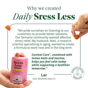 Semaine Stress Less Gummy with Cortisol Care™ 60 Count – Daily Support for Stress, Mood & Sleep SemaineBuy Supplements Australia