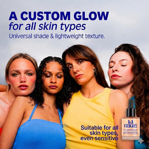 La Crique Bronzing Face Serum - Hydrating Bronzing Drops with Hyaluronic Acid & Anti-Pollution Protection - Natural Sun-Kissed Glow for All Skin Types - Vegan Friendly, Clean Beauty - 1 fl oz LA CRIQUEBuy Supplements Australia