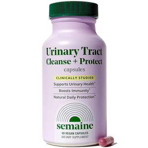 Semaine Urinary Tract Cleanse & Protect – 60 ct, Bladder Support Supplement for Women, Flushes Urinary Tract. Combines Cranberry Proanthocyanidins with Hibiscus SemaineBuy Supplements Australia